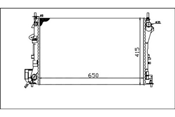 ABAKUS РАДИАТОР ВОДЫ OPEL VECTRA C 04 02-06 08