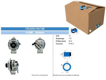 ГЕНЕРАТОР SUBARU 110A ГЕНЕРАТОР BV PSH