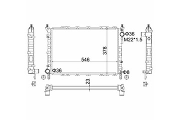 HART РАДИАТОР ALFA ROMEO 145.146 94-