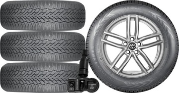 НОВЫЕ ШЕСТЕРНИ ЗИМА TOYOTA RAV 4 IV NOKIAN 225/65R17+TPMS