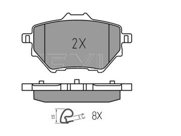 КОЛОДКИ ГАЛЬМІВНІ MEYLE ЗАД PEUGEOT 2008 3008 508