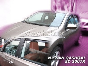 NISSAN QASHQAI I J10 2007-2013R ОБТЕКАТЕЛИ ДВЕРЬ HEKO