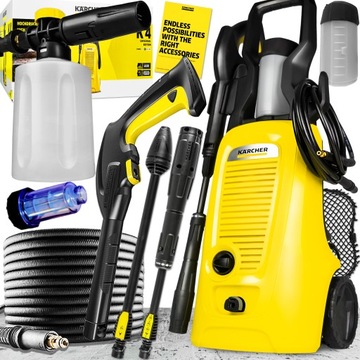 NAJNOWSZA MYJKA CIŚNIENIOWA KARCHER K4 POTĘŻNA MOC 1800W КОМПЛЕКТ +PIANOWNICA