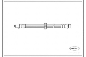 CORTECO ПАТРУБОК ТОРМОЗНОЙ GIĘTKI RENAULT