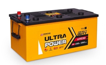 АККУМУЛЯТОР ULTRA POWER 12V 230AH 1350A UKRAINA PIOTRKÓW РЕЖИМ. TOMASZÓW MAZ.