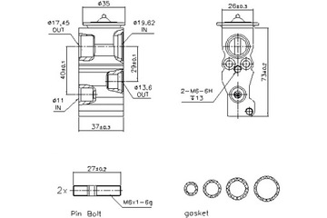 NISSENS КЛАПАН РАСШИРИТЕЛЬНЫЙ КОНДИЦИОНЕРА DS DS 3 DS 5 CITROEN C3 II C4 C4