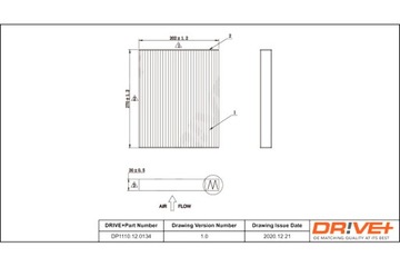 DRIVE+ ФИЛЬТР САЛОНА SUZUKI GRAND VITARA II 05-1 5 STANDARD