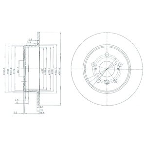 ДИСКИ ТОРМОЗНЫЕ ТОРМОЗНЫЕ DELPHI BG3183