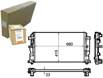 РАДИАТОР ДВИГАТЕЛЯ BEHR HELLA 9065000002 2E0121253