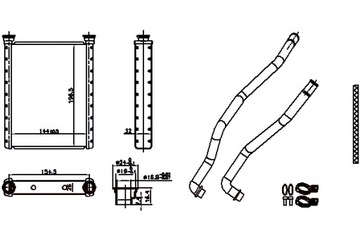 NISSENS ОБОГРЕВАТЕЛЬ DAIHATSU CHARADE VIII TOYOTA YARIS 1.0-1.8 08.05-