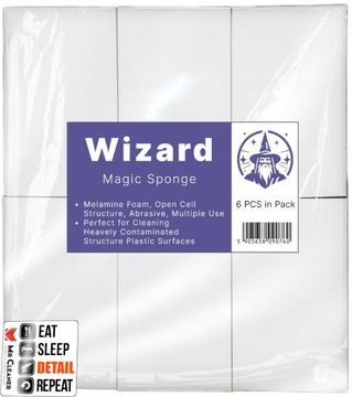 MONSTER SHINE WIZARD MAGIC SPONGE 6X MAGICZNA ПОРОЛОН DO USUWANIA ZABRUDZEŃ