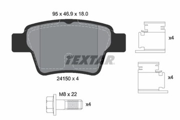 КОЛОДКИ ТОРМОЗНЫЕ PEUGOET ЗАД 307 00-/C4 04- 2415001