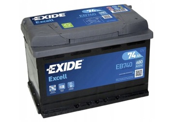 Exide Excell EB740 12V 74Ah 680A