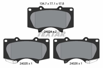 КОЛОДКИ HAM. TOYOTA P. LAND CRUISER 03-/PAJERO 07-