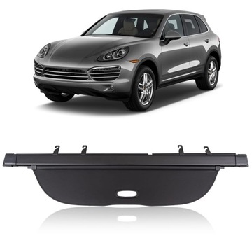 PORSCHE CAYENNE II 92A 2010-2017 ШТОРКА БАГАЖНИКА ЧЕРНАЯ 958551773