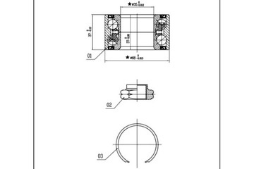 STARLINE ПОДШИПНИК ШЕСТЕРНИ КОМПЛЕКТ КОМПЛЕКТ SEAT IBIZA MALAG RITMO RONDA 85-92P