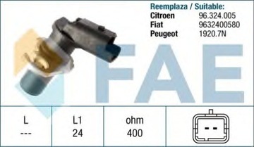 ДАТЧИК ОБОРОТОВ ВАЛА ШАТУННЫЕ. CITROEN