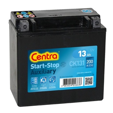 АККУМУЛЯТОР CENTRA 13AH 200A 12V +L AUXILIARY 150X90X145