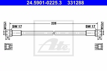 ATE 24.5901-0225.3 ПАТРУБОК СЦЕПЛЕНИЯ