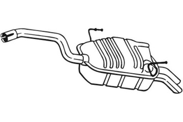 BOSAL ГЛУШИТЕЛЬ СИСТЕМЫ ВЫХЛОПНОЙ ЗАД CITROEN C8 FIAT ULYSSE LANCIA