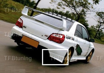 SPOILERY DOKŁADKI БАМПЕРА ЗАД 2-PARTS SUBARU IMPREZA 2003-2007 TFB ТЮНИНГ