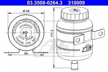 03.3508-0264.3 ATE БАК РАЗШИРИТЕЛЬНЫЙ 310009