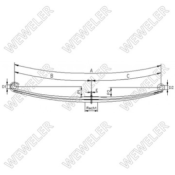 РЕССОРА VOLVO SCHOMÄCKER 0920040, O.E. 21321734