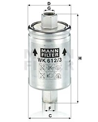 ФИЛЬТР ТОПЛИВА MANN WK612/3