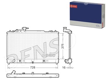 РАДИАТОР ДВИГАТЕЛЯ ВОДЫ MAZDA 6 2.0 08.07-07.13 DENSO