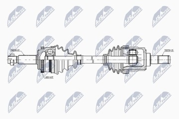 ПОЛУОСЬ ПРИВОДНАЯ KIA CEE'D 1.4/1.6 GDI 12-, HYUNDAI