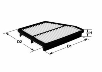 CLEAN FILTERS ФИЛЬТР ВОЗДУХА CR-V III 2,2D AP105/2 2,2CTDI