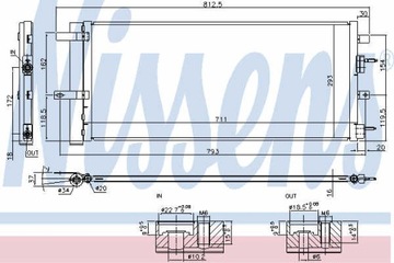 РАДИАТОР КОНДИЦИОНЕРА NISSENS 940626