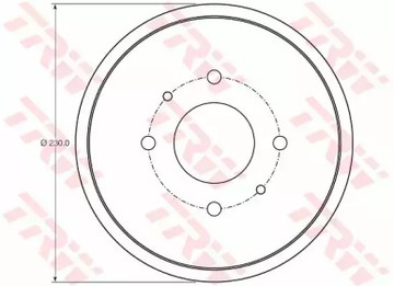 БАРАБАН ТОРМОЗНОЙ SMART MITSUBISHI TRW