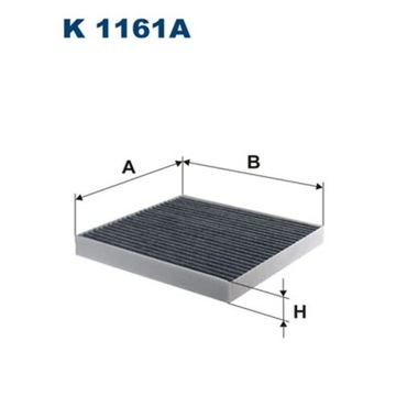 ФИЛЬТР, ВЕНТИЛЯЦИЯ СТОРОНЫ ПАССАЖИРА ФИЛЬТРON K 1161A