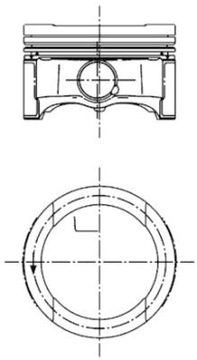 ПОРШЕНЬ VW 1.6 81.01 STD