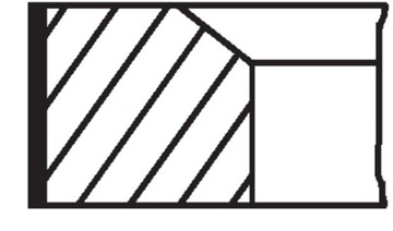 MAHLE КОЛЬЦА ПОРШНЕВЫЕ VOLVO S40 2,4 06- STD