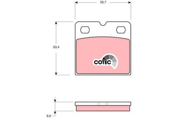 TRW GDB1641 КОЛОДКИ HAM. AUDI T. R8 07-15