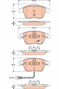 КОЛОДКИ HAM. VW P. TIGUAN 07- - SHARAN 10-