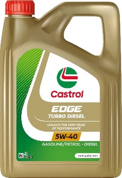 МАСЛО CASTROL EDGE 5W40 TD 4L ТУРБИНЫ ДИЗЕЛЬ НАСОС-ФОРСУНКИ /1535BA/+PŁUKANKA