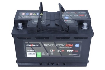 АККУМУЛЯТОР 12V 80AH/800A L- 315X175X190 AGM