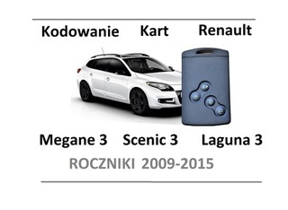 КАРТА RENAULT MEGANE 3 CLIO 4 CAPTUR Z KODOWANIEM