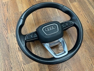 Steering wheel with airbag audi a4 a5 b9 2016 8w leather, buy