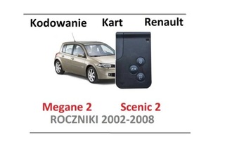 НОВЫЙ КАРТА RENAULT MEGANE 2 SCENIC 2 Z KODOWANIE