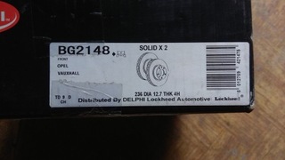 ДИСКИ ТОРМОЗНЫЕ ТОРМОЗНЫЕ DELPHI BG2148 НОВЫЕ!!! OPEL