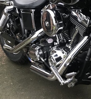 HARLEY DYNA ВЫХЛОПНАЯ КОЛЛЕКТОР ГЛУШИТЕЛЬ КОЛЕНА EVO TC