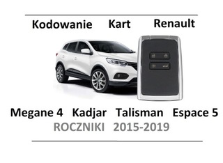 КАРТА RENAULT MEGANE 4 ESPACE 5 Z KODOWANIEM