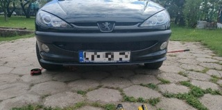 БАМПЕР PEUGEOT 206 ПЕРЕД ЧЕРНЫЙ