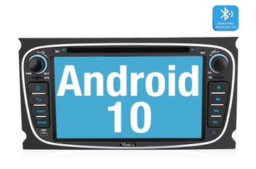 Автомагнитола 2din dvd навигация дисплей android wifi d ford, фото