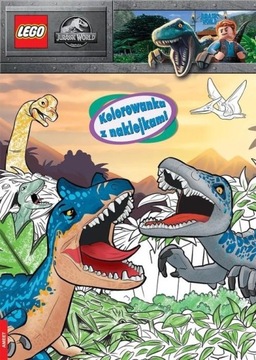 Lego jurassic world Kolorowanka z naklejkami
