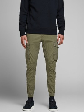 OUTLET Spodnie męskie JackJones PAUL FLAKE khaki r27/32